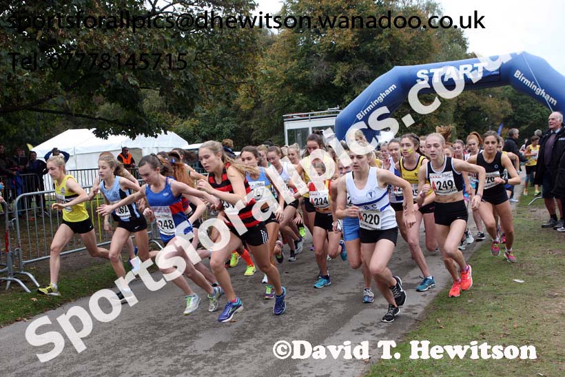 Womens under-17s ERRA Road Relays, Sutton Coldifield, Birmingham. Photo: David T. Hewitson/Sports for All Pics